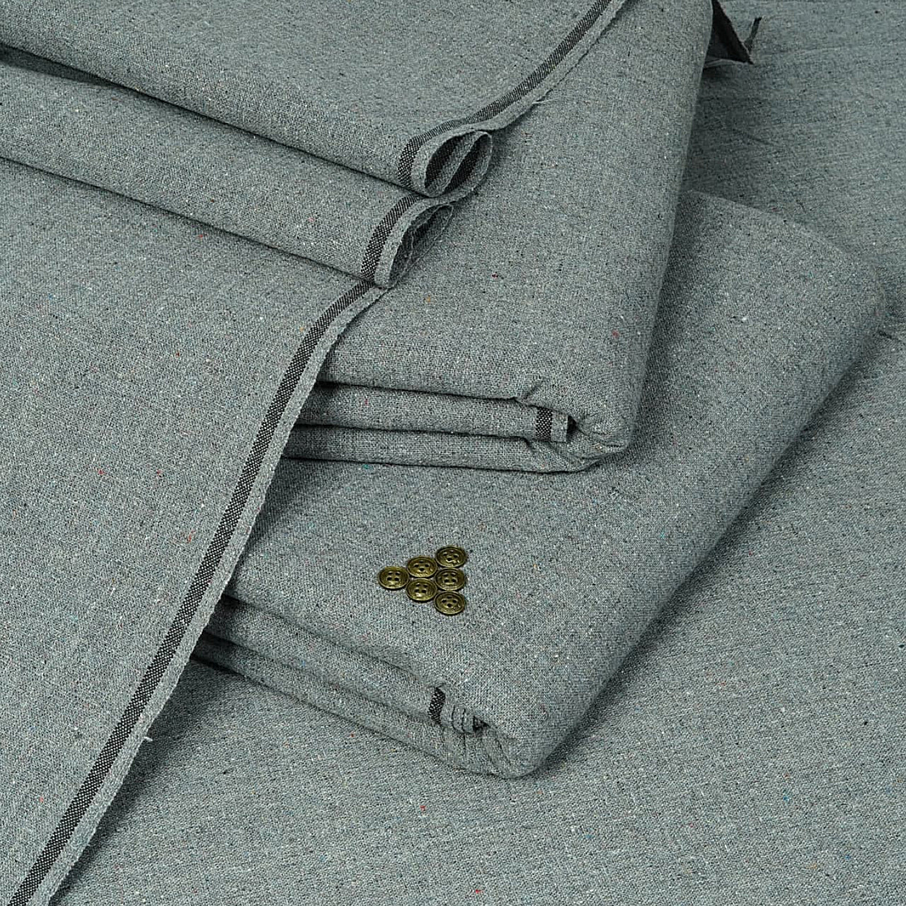 Condie Gray Winter Khaddi Suit β Kamalia Khaddar πΎπ-28 | Premium 100% Cotton Unstitched Fabric | 7 Meters | Winter Heritage Khaddi β25