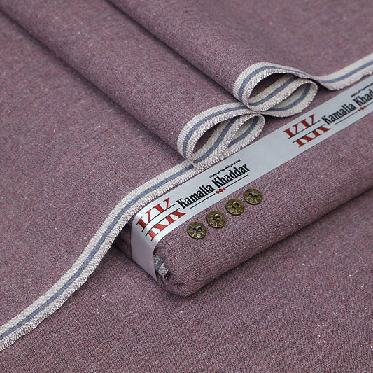 𝙂𝘿-08 Purple Gray Die – Kamalia Khaddar Winter Heritage Khaddi ’25 | 100% Pure Cotton | 7-Meter Unstitched Fabric | Premium Handwoven Winter Khaddar | Free Delivery All Over Pakistan