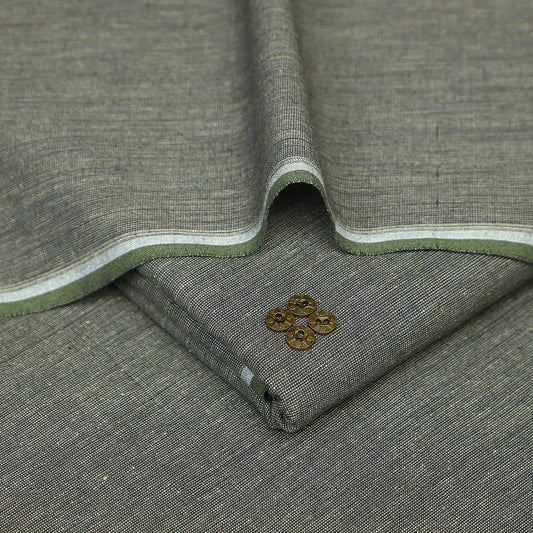 Saffini Ash Gray Winter Khaddi Suit – Kamalia Khaddar 𝙎𝙆-39 | Premium 100% Cotton Unstitched Fabric | 7 Meters | Winter Heritage Khaddi ’25