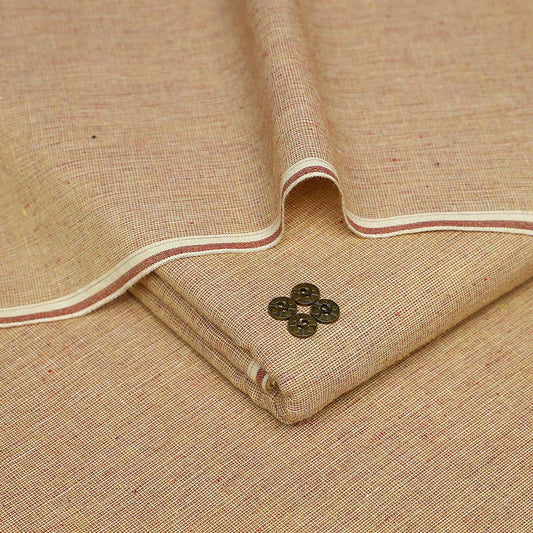 Saffini Winter Khaddar Suit 𝙎𝙆-18 – Premium Kamalia Khaddar Unstitched Fabric (Beige Self Design)