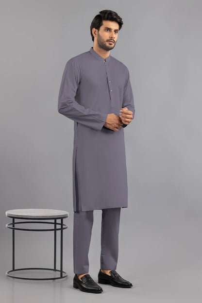 Gul Ahmed Poshak 900 Charcoal Grey Wash & Wear 𝙂𝙋-44 Men’s Unstitched Fabric – Original Branded