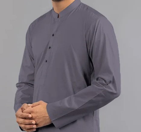 Gul Ahmed Poshak 900 Charcoal Grey Wash & Wear 𝙂𝙋-44 Men’s Unstitched Fabric – Original Branded