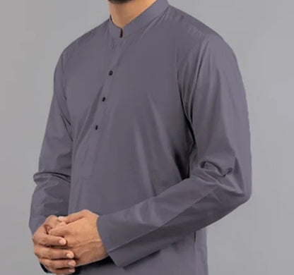 Gul Ahmed Poshak 900 Charcoal Grey Wash & Wear 𝙂𝙋-44 Men’s Unstitched Fabric – Original Branded