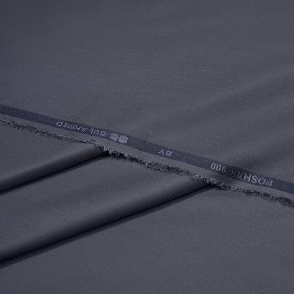 Gul Ahmed Poshak 900 Charcoal Grey Wash & Wear 𝙂𝙋-44 Men’s Unstitched Fabric – Original Branded