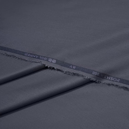 Gul Ahmed Poshak 900 Charcoal Grey Wash & Wear 𝙂𝙋-44 Men’s Unstitched Fabric – Original Branded